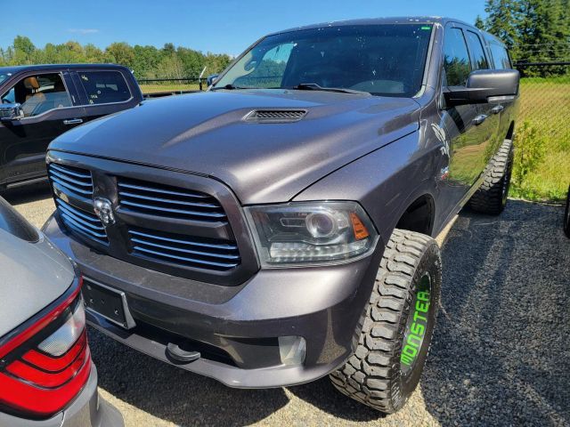 Gray (Granite Crystal Metallic Clearcoat) 2016 RAM 1500 Pickup Truck Four-Wheel Drive 8-Speed Automatic