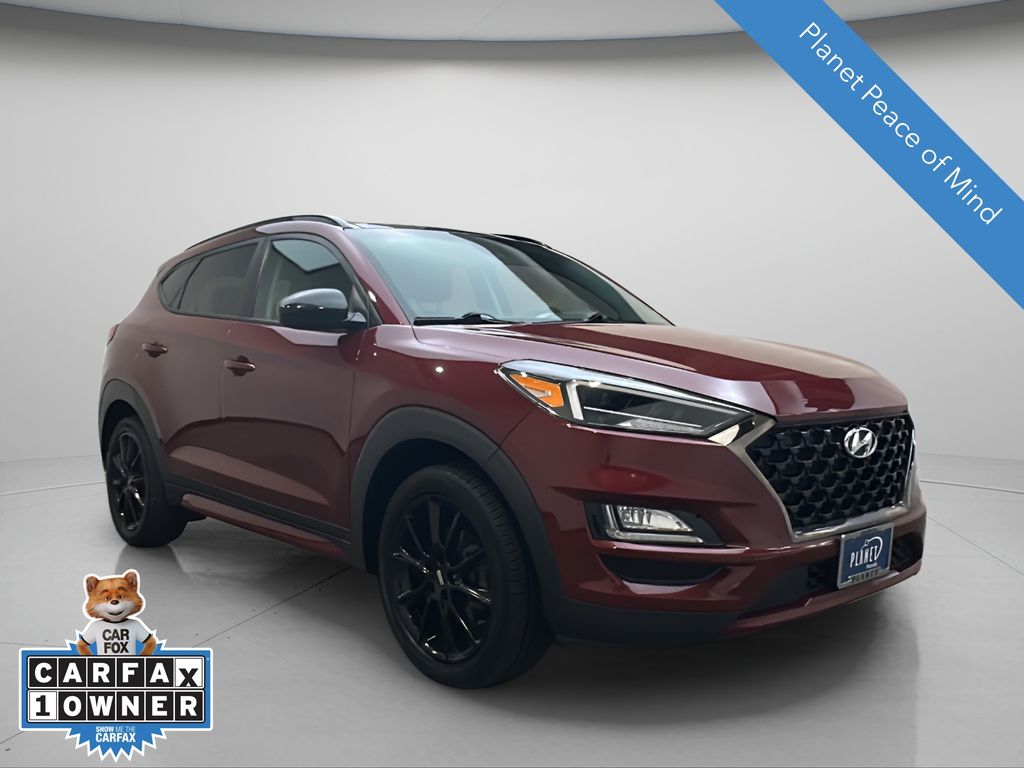 Gemstone Red 2019 Hyundai Tucson Night AWD SUV / Crossover All-Wheel Drive 6-Speed Automatic