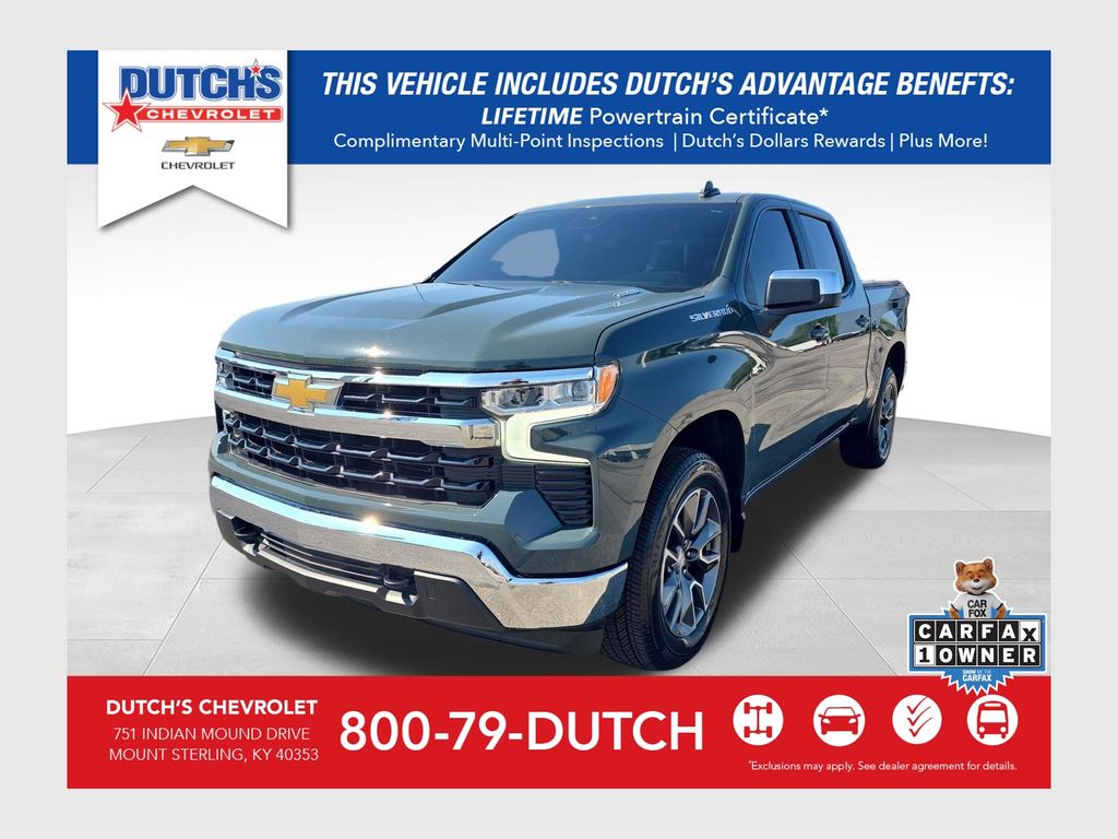 Cypress Gray 2025 Chevrolet Silverado 1500 Pickup Truck Four-Wheel Drive 8-Speed Automatic