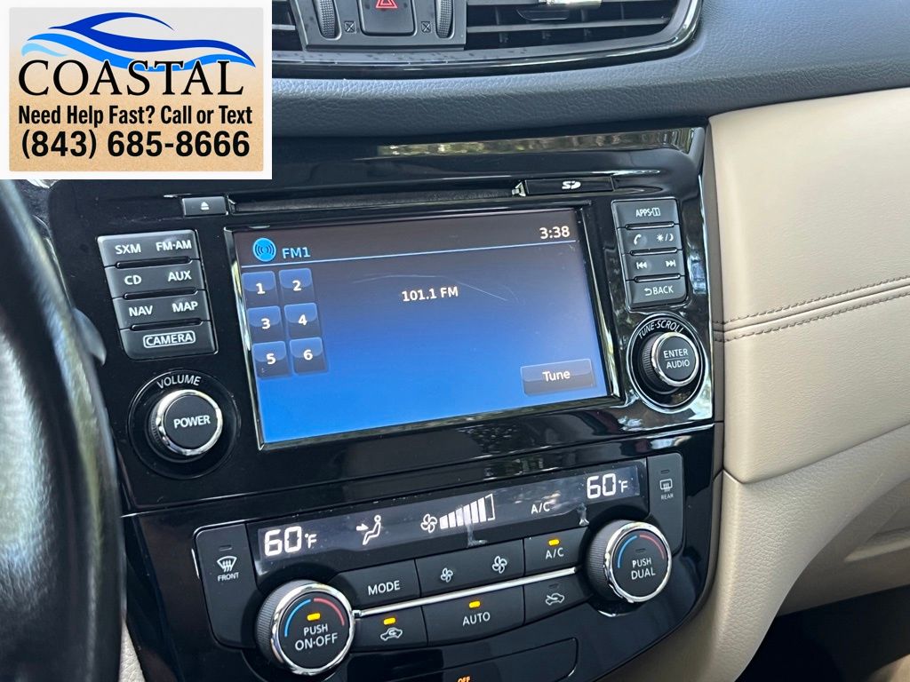 2017 Nissan Rogue SL Red at Coastal Chevrolet Cadillac