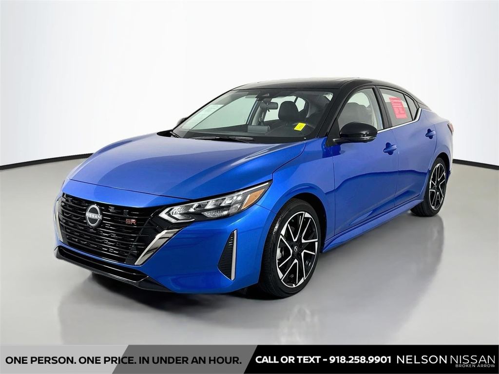 Electric Blue Metallic/Super Black 2025 Nissan Sentra Sedan Front-Wheel Drive Continuously Variable Transmission