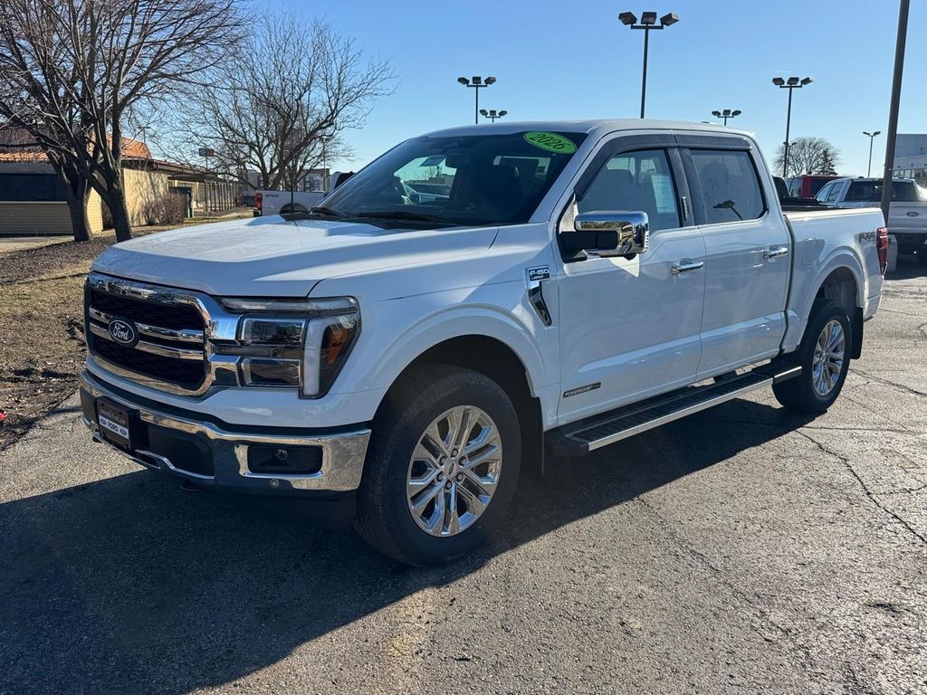 New 2026 Star White Metallic Tri-Coat Ford Lariat image 2