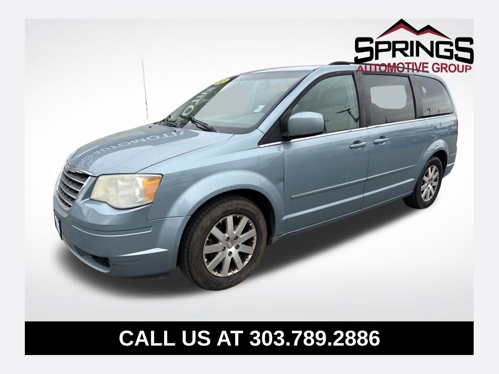 Clearwater Blue PC/Black Vinyl Top 2008 Chrysler Town & Country Touring FWD Minivan Front-Wheel Drive 6-Speed Automatic