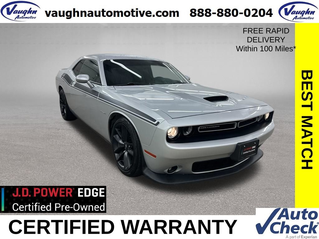 Triple Nickel Clearcoat 2022 Dodge Challenger R/T RWD Coupe Rear-Wheel Drive 6-Speed Manual