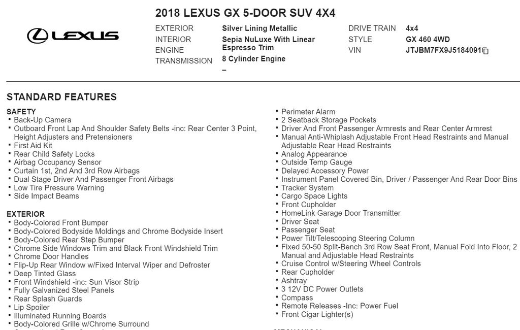 2018 Lexus GX 460 20