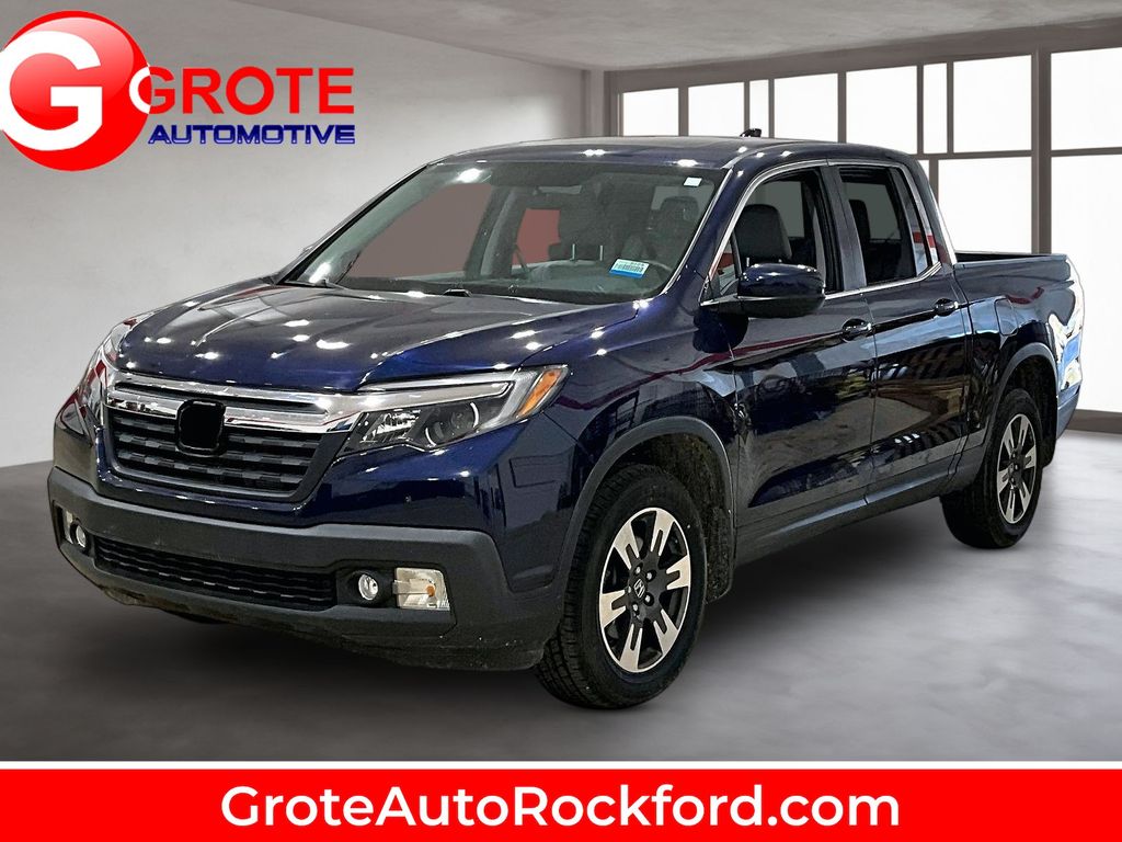 Blue 2019 Honda Ridgeline Pickup Truck All-Wheel Drive 6-Speed Automatic