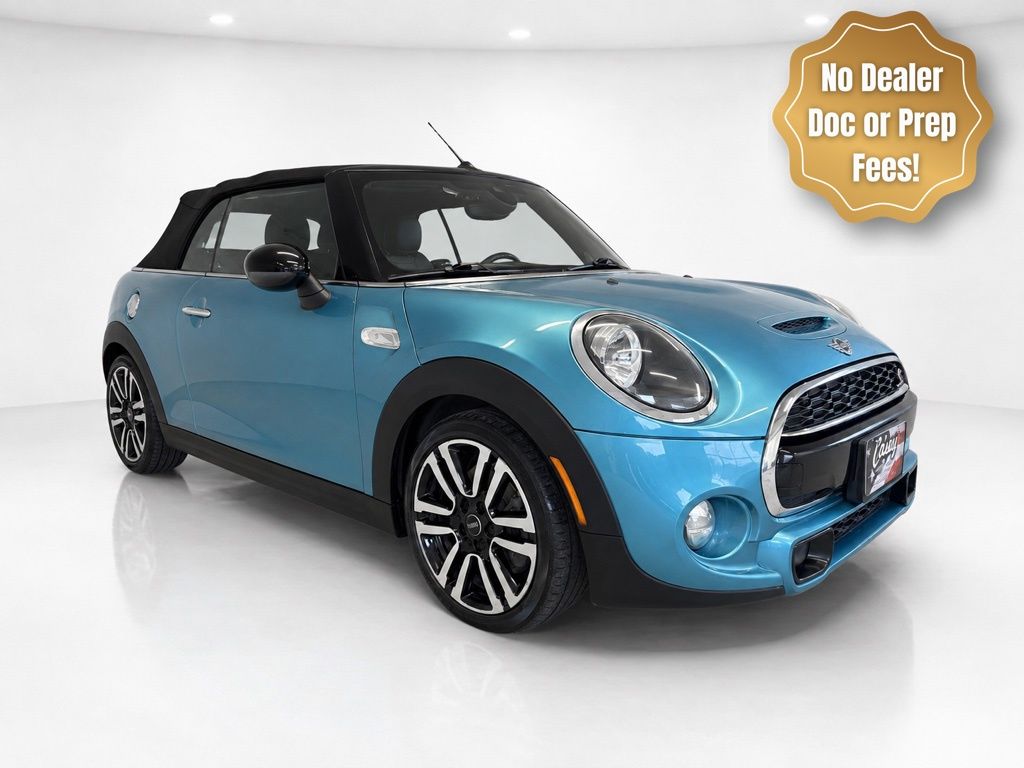 Teal (Aqua) 2019 MINI Cooper Convertible Front-Wheel Drive 6-Speed Automatic