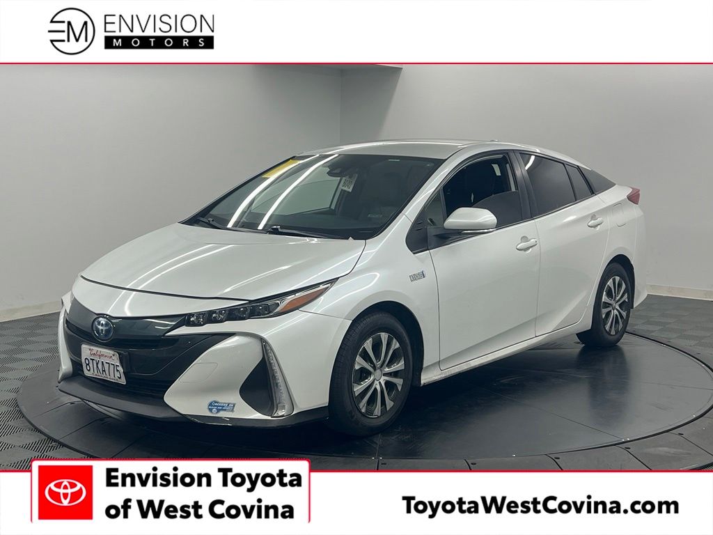 White (Wind Chill Pearl) 2021 Toyota Prius Prime Hatchback Front-Wheel Drive Continuously Variable Transmission