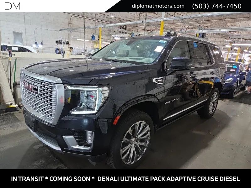 Midnight Blue Metallic 2021 GMC Yukon SUV / Crossover Four-Wheel Drive