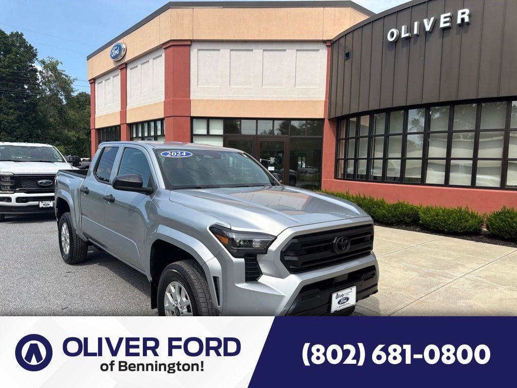Celestial Silver Metallic 2024 Toyota Tacoma Pickup Truck Four-Wheel Drive 6-Speed Manual