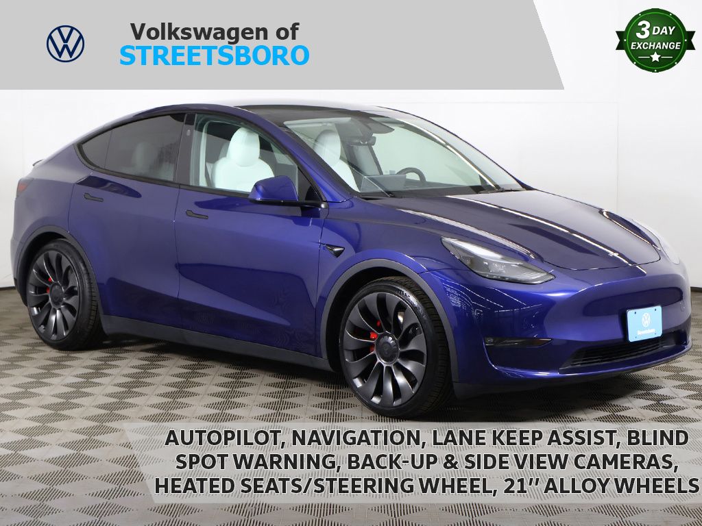 Deep Blue Metallic 2024 Tesla Model Y Performance AWD SUV / Crossover All-Wheel Drive 1-Speed Automatic