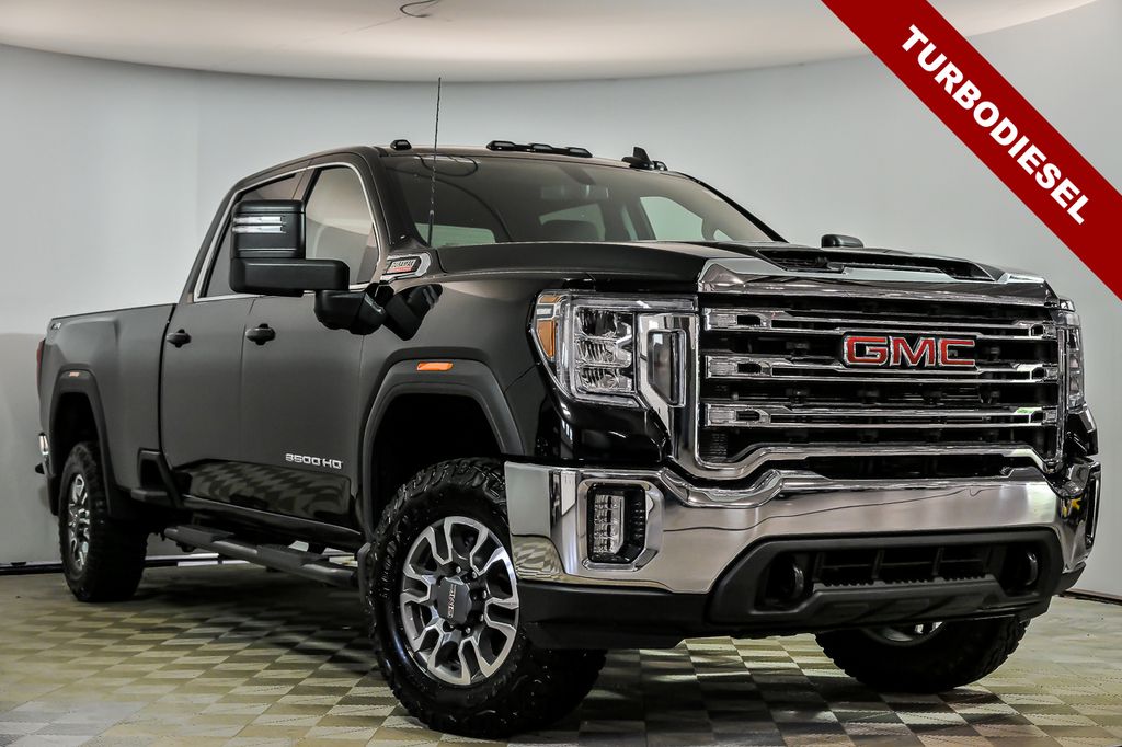 Black 2023 GMC Sierra 3500HD SLE Crew Cab 4WD Pickup Truck Four-Wheel Drive Automatic