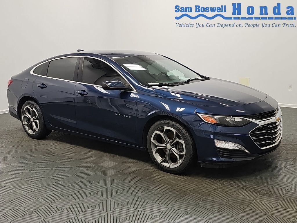 Blue Metallic 2020 Chevrolet Malibu Sedan Front-Wheel Drive Continuously Variable Transmission