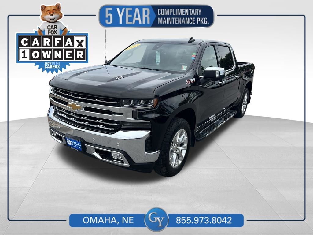 Black 2020 Chevrolet Silverado 1500 Pickup Truck Four-Wheel Drive Automatic