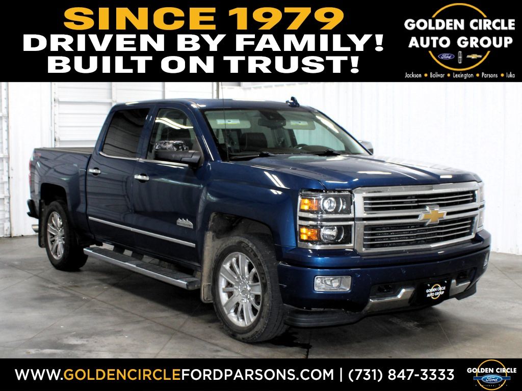Deep Ocean Blue Metallic 2015 Chevrolet Silverado 1500 Pickup Truck Four-Wheel Drive 8-Speed Automatic Overdrive