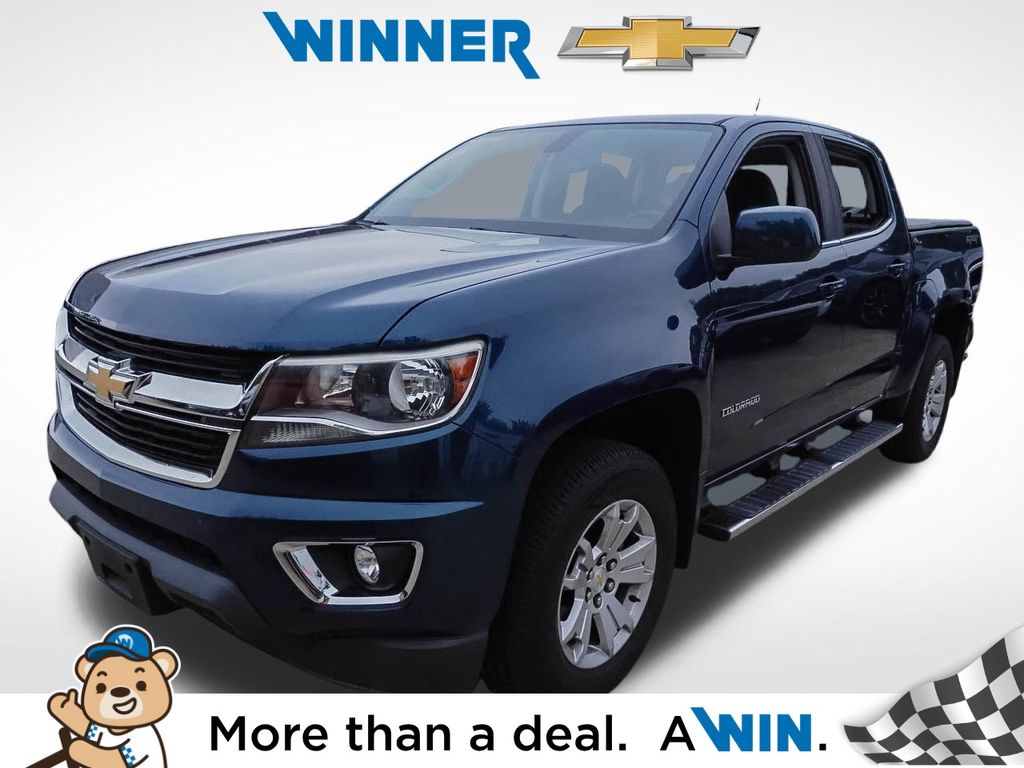 Pacific Blue Metallic 2019 Chevrolet Colorado Pickup Truck Four-Wheel Drive 8-Speed Automatic