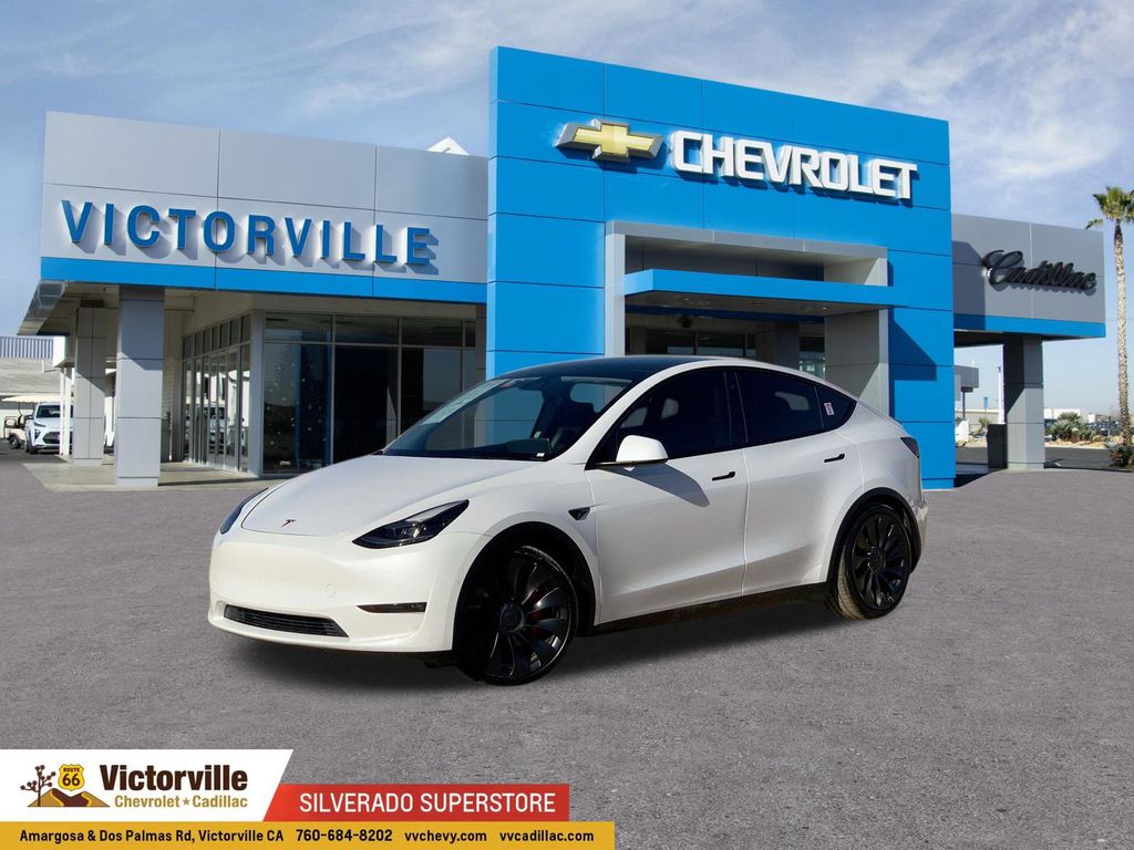 Pearl White Multi-Coat 2022 Tesla Model Y Performance AWD SUV / Crossover All-Wheel Drive 1-Speed Automatic