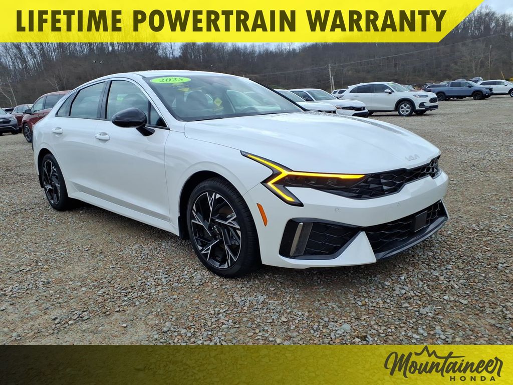Snow White Pearl 2025 Kia K5 GT-Line FWD Sedan Front-Wheel Drive 8-Speed Automatic