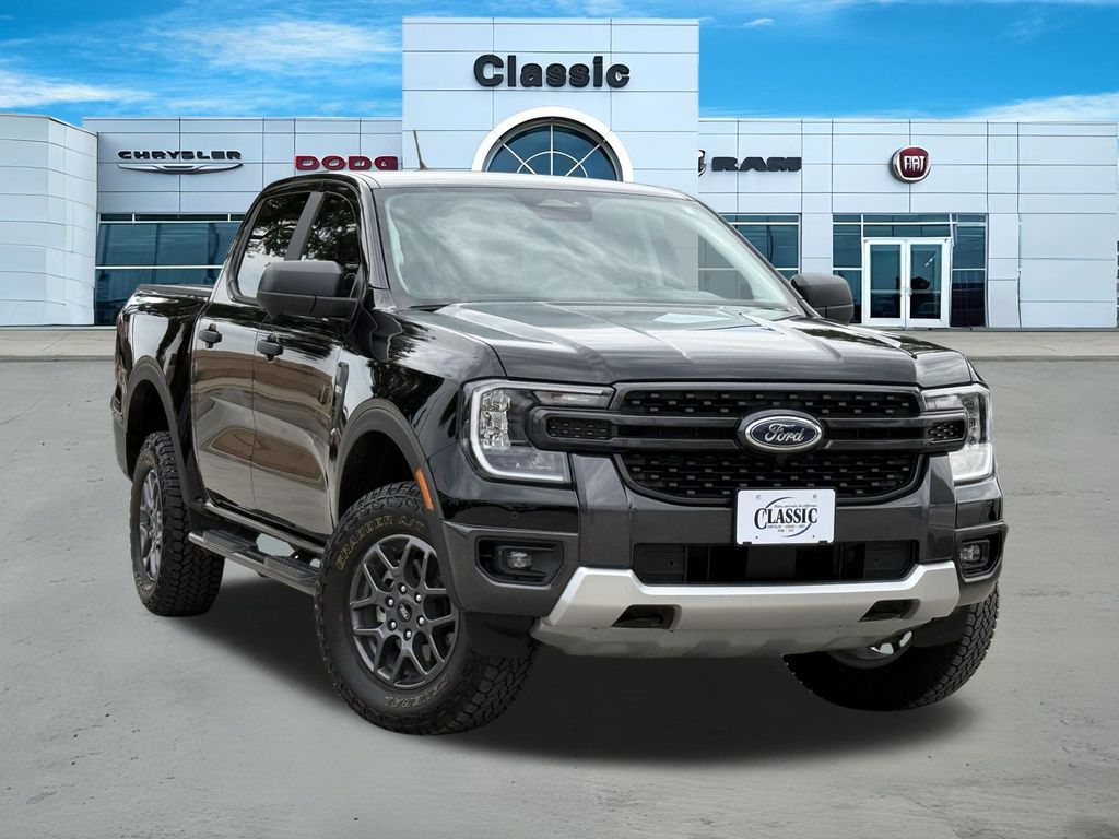 Shadow Black 2025 Ford Ranger Pickup Truck Four-Wheel Drive Automatic