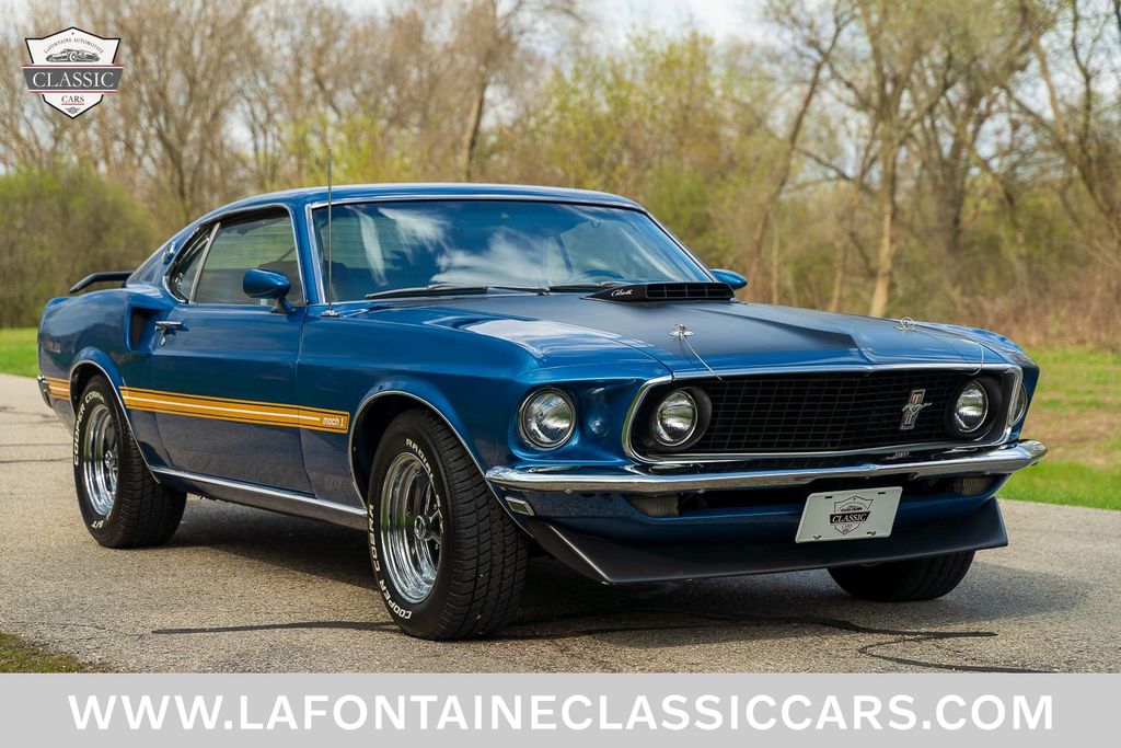 Acapulco Blue 1969 Ford Mustang Coupe Automatic