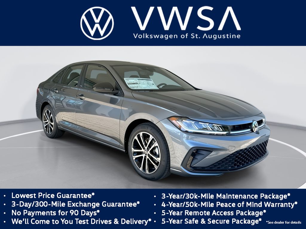 Platinum Gray Metallic 2026 Volkswagen Jetta Sedan Front-Wheel Drive 8-Speed Automatic
