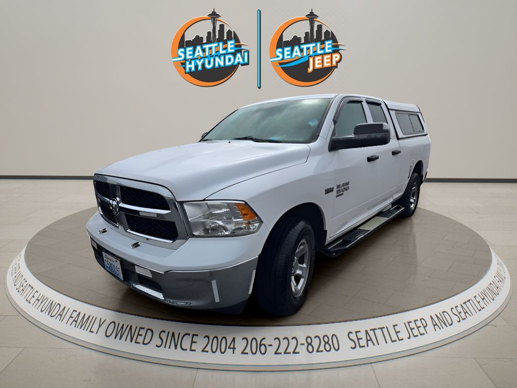 Bright White Clearcoat 2019 RAM 1500 Classic Tradesman Quad Cab 4WD Pickup Truck Four-Wheel Drive 8-Speed Automatic
