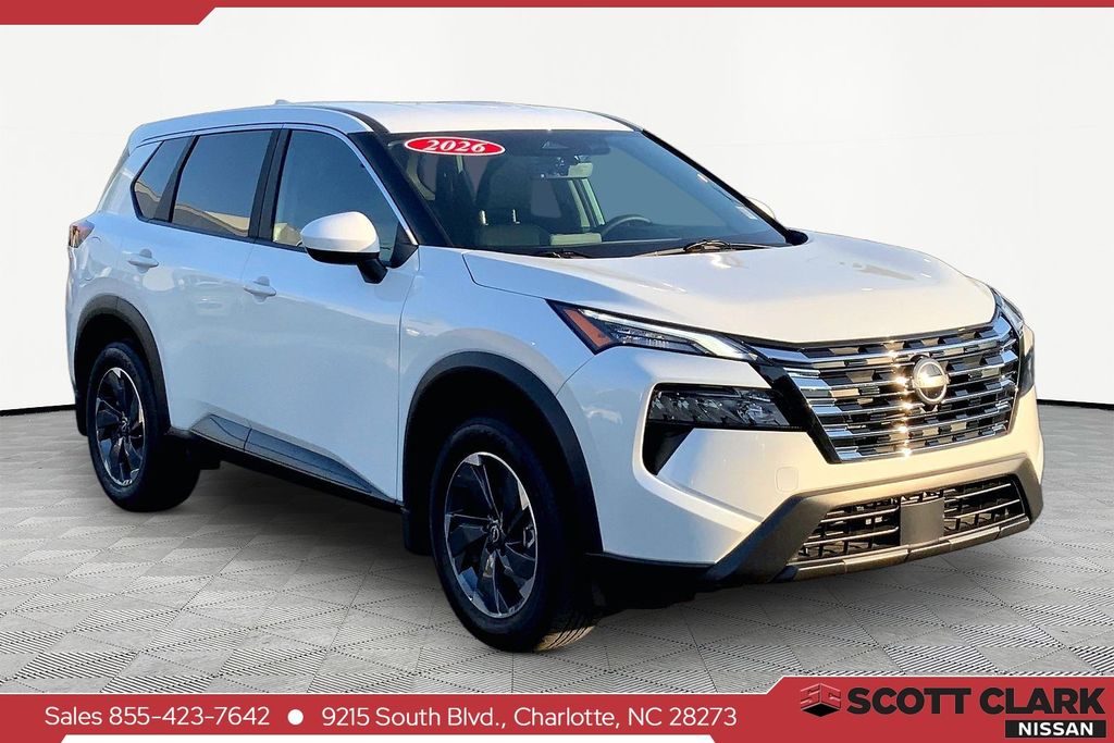 White 2026 Nissan Rogue SV FWD SUV / Crossover Front-Wheel Drive Continuously Variable Transmission