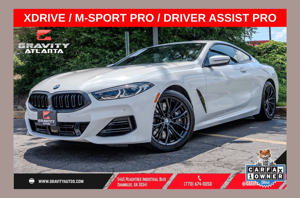 Alpine White 2023 BMW 8 Series Coupe All-Wheel Drive 8-Speed Automatic