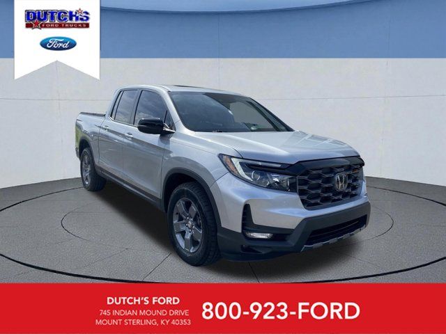 Gray 2025 Honda Ridgeline TrailSport AWD Pickup Truck All-Wheel Drive 9-Speed Automatic