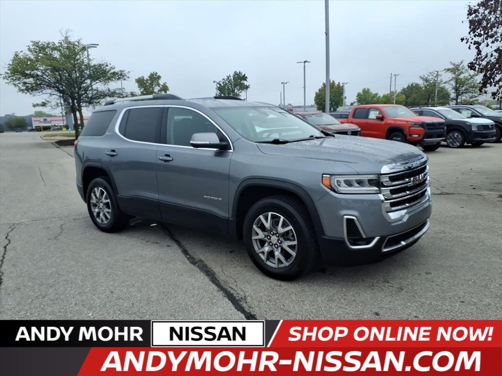 Gray (Satin Steel Metallic) 2021 GMC Acadia SUV / Crossover Front-Wheel Drive 9-Speed Automatic