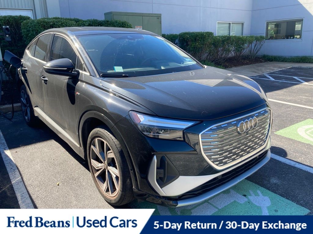Mythos Black Metallic 2023 Audi Q4 e-tron Sportback Sedan All-Wheel Drive Automatic