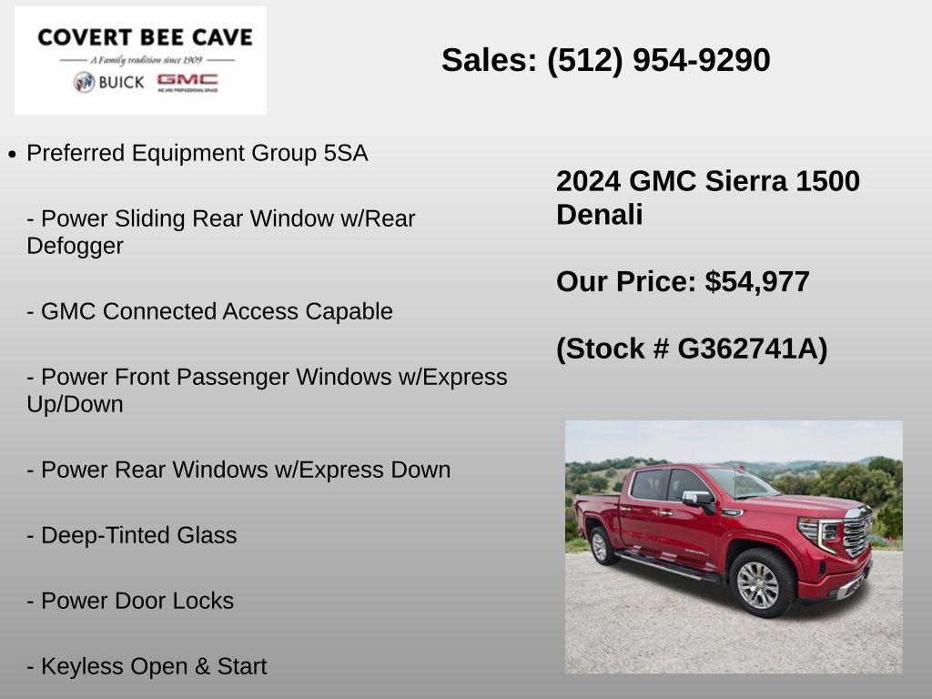 Used Car 2024 Gmc Sierra 1500  Denali For Sale Under $60,000 In Austin, Texas