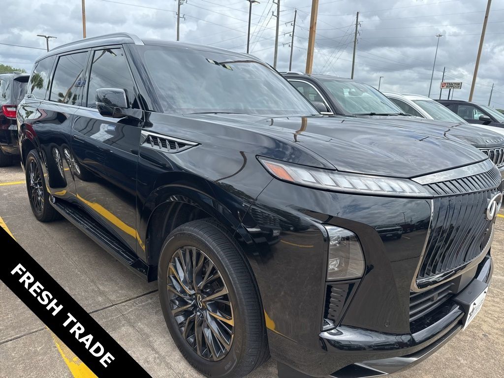 Mineral Black 2025 INFINITI QX80 Autograph 4WD SUV / Crossover All-Wheel Drive 9-Speed Automatic