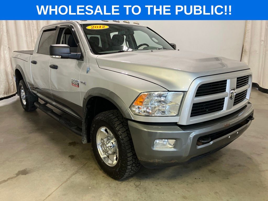 Bright Silver Metallic Clearcoat 2012 RAM 2500 Pickup Truck Four-Wheel Drive 6-Speed Automatic