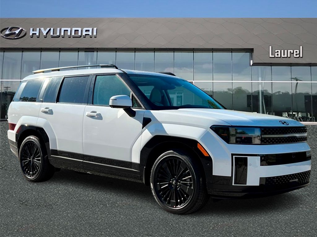 White 2025 Hyundai Santa Fe Hybrid Calligraphy AWD SUV / Crossover All-Wheel Drive 6-Speed Automatic