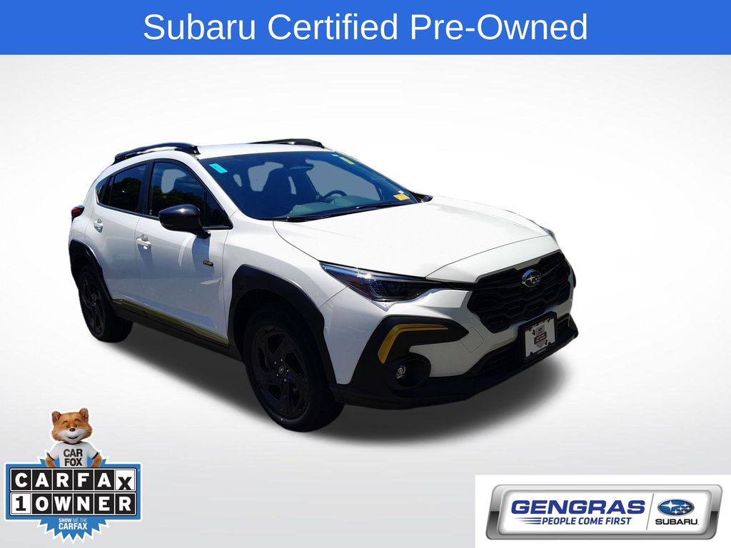 Crystal White Pearl 2025 Subaru Crosstrek Sport AWD SUV / Crossover All-Wheel Drive Continuously Variable Transmission