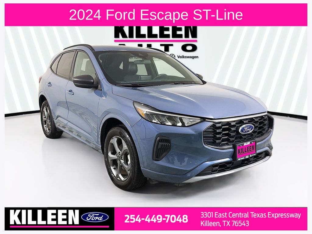 Vapor Blue 2024 Ford Escape SUV / Crossover All-Wheel Drive 8-Speed Automatic