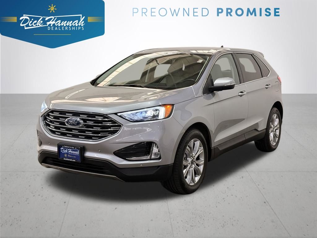 Silver Metallic 2024 Ford Edge Titanium AWD SUV / Crossover All-Wheel Drive 8-Speed Automatic