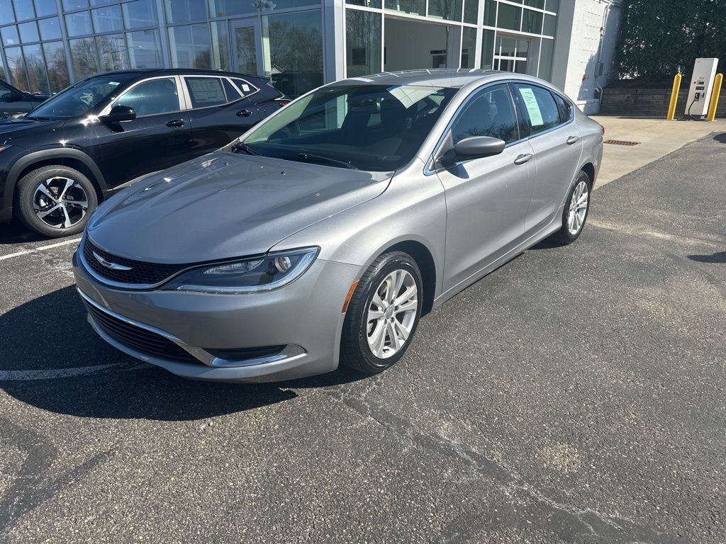 Gray 2015 Chrysler 200 Limited Sedan FWD Sedan Front-Wheel Drive 9-Speed Automatic