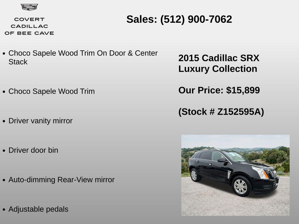 Used Car 2015 Cadillac Srx  Luxury For Sale Under $20,000 In Austin, Texas