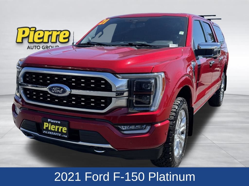 Red Metallic 2021 Ford F-150 Pickup Truck Four-Wheel Drive Automatic
