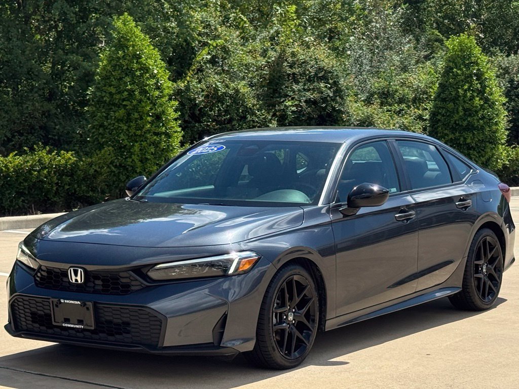 2025 Honda Civic Sport Silver at Baytown Hyundai
