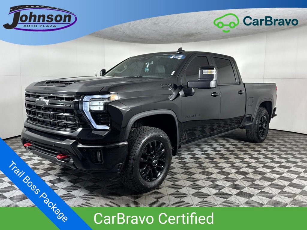 Black 2025 Chevrolet Silverado 2500HD Pickup Truck Four-Wheel Drive Automatic