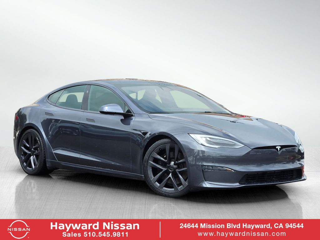 Midnight Silver Metallic 2021 Tesla Model S Long Range AWD Sedan All-Wheel Drive 1-Speed Automatic