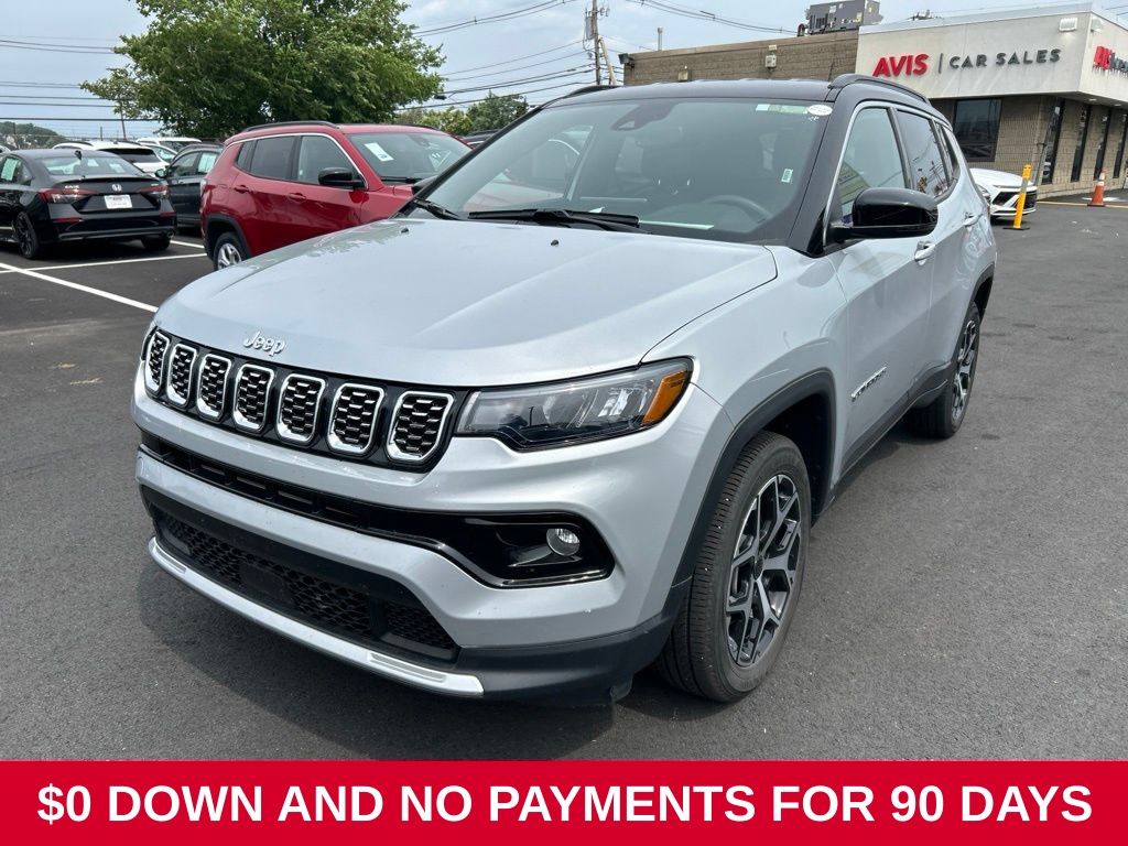 Silver Zynith Metallic Clearcoat 2025 Jeep Compass SUV / Crossover Four-Wheel Drive 8-Speed Automatic