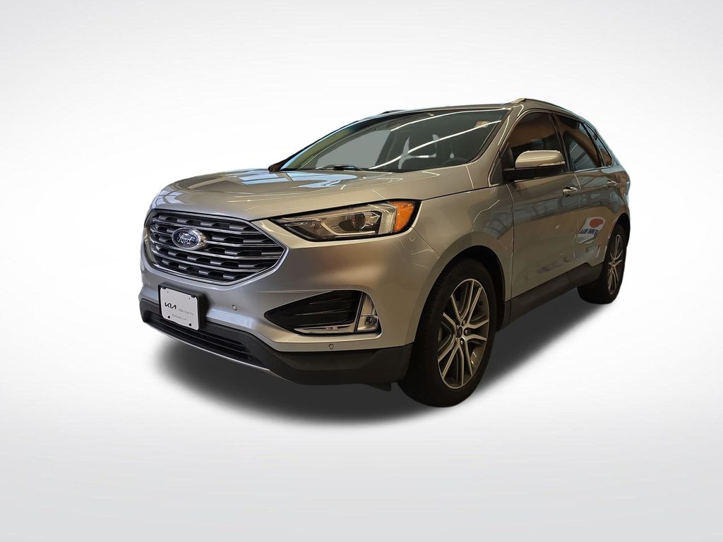 Silver Metallic 2020 Ford Edge Titanium FWD SUV / Crossover Front-Wheel Drive 8-Speed Automatic