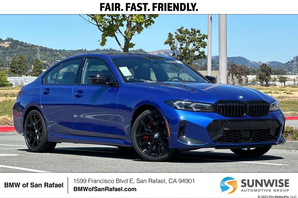 Portimao Blue Metallic 2025 BMW 3 Series Sedan Rear-Wheel Drive 8-Speed Automatic
