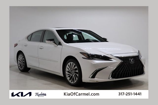 White Pearl 2023 Lexus ES Hybrid Sedan Front-Wheel Drive Continuously Variable Transmission