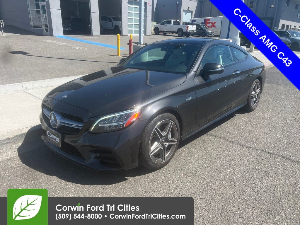 designo Selenite Gray Magno 2020 Mercedes-Benz C-Class AMG C 43 Coupe 4MATIC Coupe All-Wheel Drive 9-Speed Automatic