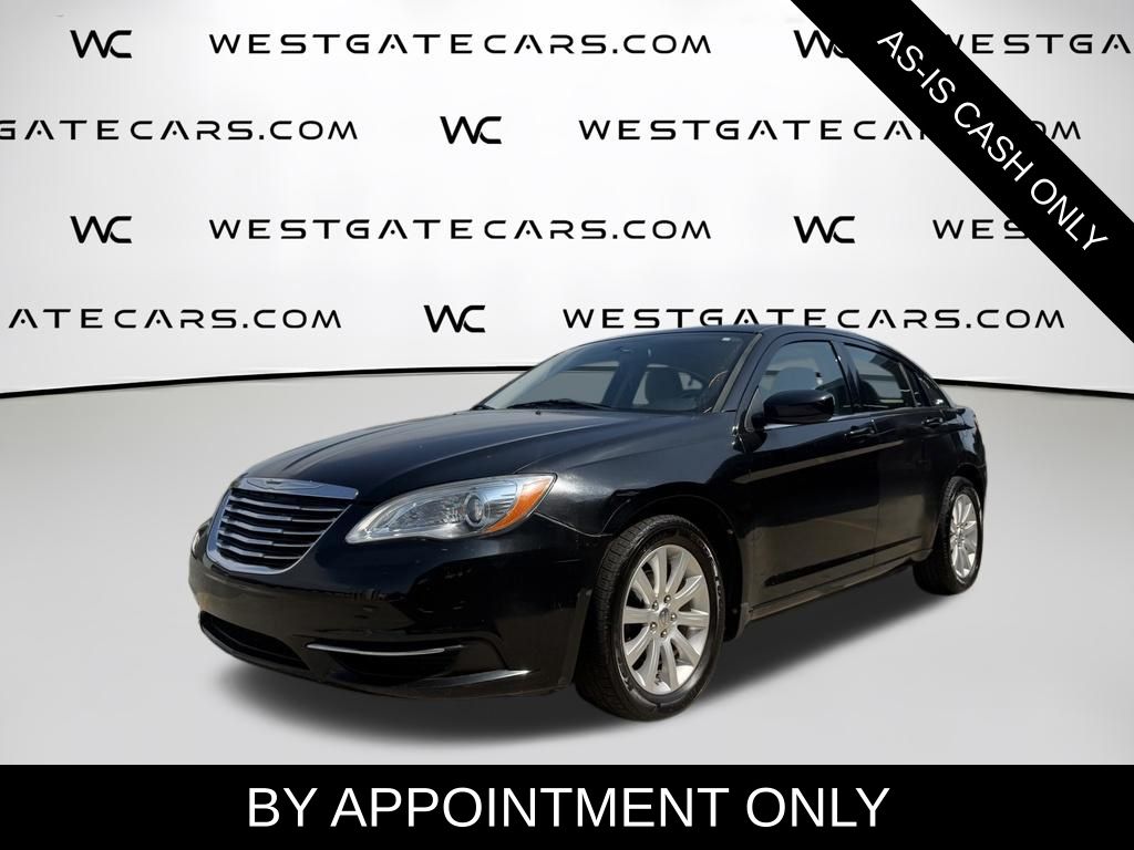 Black 2012 Chrysler 200 Sedan Front-Wheel Drive 6-Speed Automatic